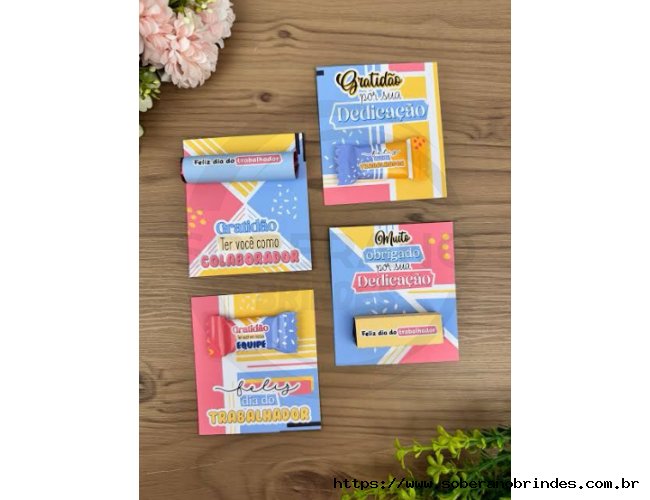 Card Doces (Bis ou Bala ou Batom ou Ouro Branco) Personalizado