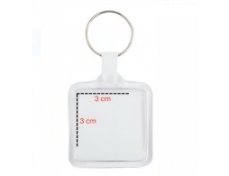 Chaveiro Acrlico Quadrado Personalizado