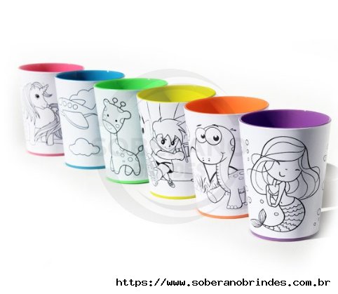 Copo para Colorir