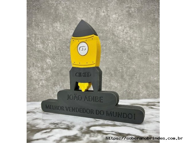 Placa Homenagem PVC 3D