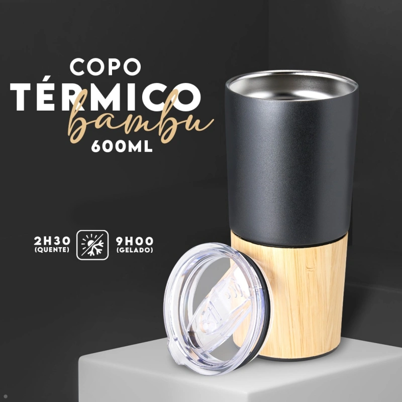 Copo térmico de inox personalizado